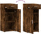 vidaXL - Dressoir - 40x42,5x93 - cm - bewerkt - hout - gerookt - eikenkleurig