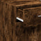 vidaXL - Dressoir - 40x42,5x93 - cm - bewerkt - hout - gerookt - eikenkleurig