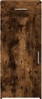vidaXL - Dressoir - 40x42,5x93 - cm - bewerkt - hout - gerookt - eikenkleurig