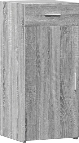 vidaXL - Dressoir - 40x42,5x93 - cm - bewerkt - hout - grijs - sonoma - eikenkleur