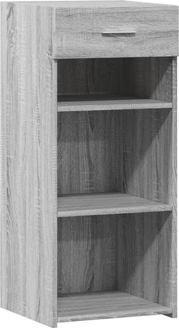 vidaXL - Dressoir - 40x42,5x93 - cm - bewerkt - hout - grijs - sonoma - eikenkleur