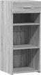 vidaXL - Dressoir - 40x42,5x93 - cm - bewerkt - hout - grijs - sonoma - eikenkleur
