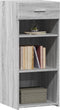 vidaXL - Dressoir - 40x42,5x93 - cm - bewerkt - hout - grijs - sonoma - eikenkleur
