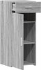 vidaXL - Dressoir - 40x42,5x93 - cm - bewerkt - hout - grijs - sonoma - eikenkleur