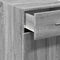 vidaXL - Dressoir - 40x42,5x93 - cm - bewerkt - hout - grijs - sonoma - eikenkleur