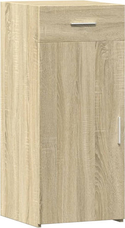 vidaXL - Dressoir - 40x42,5x93 - cm - bewerkt - hout - sonoma - eikenkleurig