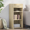 vidaXL - Dressoir - 40x42,5x93 - cm - bewerkt - hout - sonoma - eikenkleurig