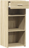 vidaXL - Dressoir - 40x42,5x93 - cm - bewerkt - hout - sonoma - eikenkleurig