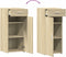 vidaXL - Dressoir - 40x42,5x93 - cm - bewerkt - hout - sonoma - eikenkleurig