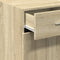 vidaXL - Dressoir - 40x42,5x93 - cm - bewerkt - hout - sonoma - eikenkleurig