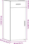 vidaXL - Dressoir - 40x42,5x93 - cm - bewerkt - hout - wit