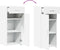 vidaXL - Dressoir - 40x42,5x93 - cm - bewerkt - hout - wit