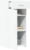 vidaXL - Dressoir - 40x42,5x93 - cm - bewerkt - hout - wit