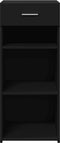 vidaXL - Dressoir - 40x42,5x93 - cm - bewerkt - hout - zwart