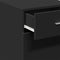 vidaXL - Dressoir - 40x42,5x93 - cm - bewerkt - hout - zwart