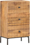 vidaXL - Dressoir - 45x30x75 - cm - massief - mangohout