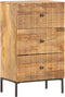 vidaXL - Dressoir - 45x30x75 - cm - massief - mangohout