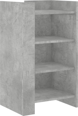 vidaXL - Dressoir - 45x35x75 - cm - bewerkt - hout - betongrijs