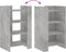 vidaXL - Dressoir - 45x35x75 - cm - bewerkt - hout - betongrijs