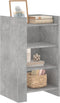 vidaXL - Dressoir - 45x35x75 - cm - bewerkt - hout - betongrijs