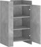 vidaXL - Dressoir - 45x35x75 - cm - bewerkt - hout - betongrijs