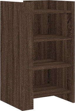 vidaXL - Dressoir - 45x35x75 - cm - bewerkt - hout - bruin - eikenkleur