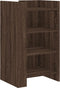 vidaXL - Dressoir - 45x35x75 - cm - bewerkt - hout - bruin - eikenkleur