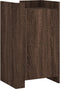 vidaXL - Dressoir - 45x35x75 - cm - bewerkt - hout - bruin - eikenkleurig