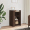 vidaXL - Dressoir - 45x35x75 - cm - bewerkt - hout - bruin - eikenkleur
