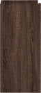 vidaXL - Dressoir - 45x35x75 - cm - bewerkt - hout - bruin - eikenkleurig
