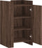 vidaXL - Dressoir - 45x35x75 - cm - bewerkt - hout - bruin - eikenkleurig