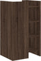 vidaXL - Dressoir - 45x35x75 - cm - bewerkt - hout - bruin - eikenkleur
