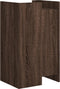 vidaXL - Dressoir - 45x35x75 - cm - bewerkt - hout - bruin - eikenkleurig