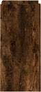 vidaXL - Dressoir - 45x35x75 - cm - bewerkt - hout - gerookt - eiken