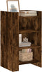 vidaXL - Dressoir - 45x35x75 - cm - bewerkt - hout - gerookt - eiken