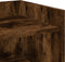 vidaXL - Dressoir - 45x35x75 - cm - bewerkt - hout - gerookt - eiken