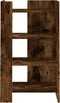 vidaXL - Dressoir - 45x35x75 - cm - bewerkt - hout - gerookt - eiken