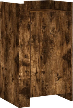 vidaXL - Dressoir - 45x35x75 - cm - bewerkt - hout - gerookt - eikenkleurig
