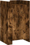 vidaXL - Dressoir - 45x35x75 - cm - bewerkt - hout - gerookt - eikenkleurig