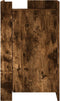 vidaXL - Dressoir - 45x35x75 - cm - bewerkt - hout - gerookt - eikenkleurig
