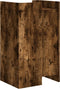 vidaXL - Dressoir - 45x35x75 - cm - bewerkt - hout - gerookt - eikenkleurig