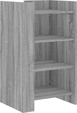 vidaXL - Dressoir - 45x35x75 - cm - bewerkt - hout - grijs - sonoma - eikenkleurig