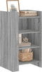 vidaXL - Dressoir - 45x35x75 - cm - bewerkt - hout - grijs - sonoma - eikenkleurig