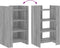 vidaXL - Dressoir - 45x35x75 - cm - bewerkt - hout - grijs - sonoma - eikenkleurig