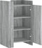 vidaXL - Dressoir - 45x35x75 - cm - bewerkt - hout - grijs - sonoma - eikenkleurig