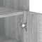 vidaXL - Dressoir - 45x35x75 - cm - bewerkt - hout - grijs - sonoma - eikenkleurig