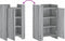vidaXL - Dressoir - 45x35x75 - cm - bewerkt - hout - grijs - sonoma - eikenkleurig
