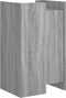 vidaXL - Dressoir - 45x35x75 - cm - bewerkt - hout - grijs - sonoma - eikenkleurig