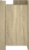 vidaXL - Dressoir - 45x35x75 - cm - bewerkt - hout - sonoma - eikenkleurig