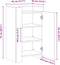 vidaXL - Dressoir - 45x35x75 - cm - bewerkt - hout - sonoma - eikenkleurig